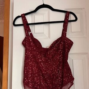 Sequined body suite